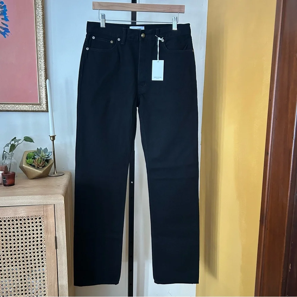Alexa Chung x Madewell‎ High-Rise Straight Jeans Outridge Wash Black NWT Size 27